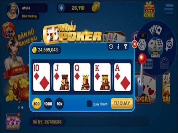Khám phá cách chơi mini Poker chi tiết và chính xác