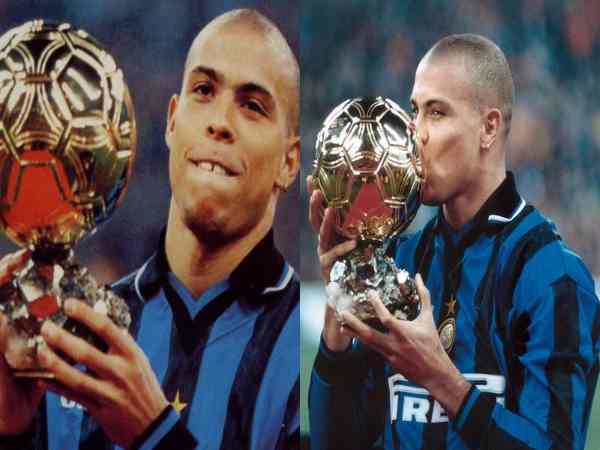 Ronaldo de Lima là cầu thủ trẻ nhất từng nhận Quả bóng Vàng