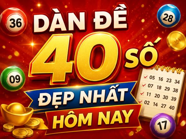 Khám phá dàn đề 40 số đẹp nhất hôm nay siêu chuẩn