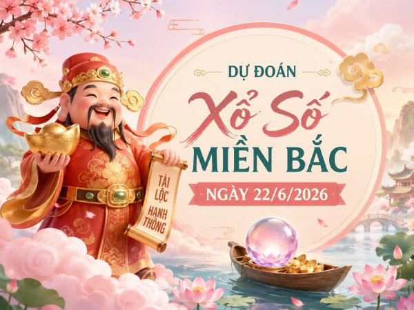 Dự đoán XSMB 22/6/2026 - Dự đoán miền Bắc thứ 2 chuẩn xác
