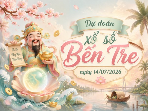 Dự đoán XSBTR ngày 14/7/2026 thứ 3 chính xác nhất
